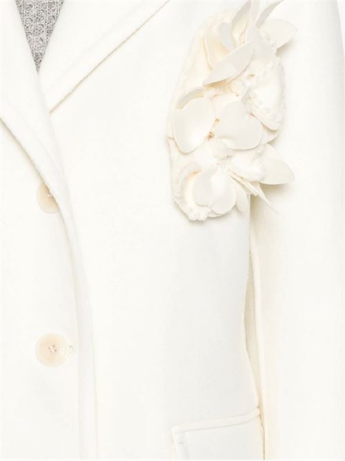 White virgin wool coat Ermanno Scervino | D456D337APHNG14800